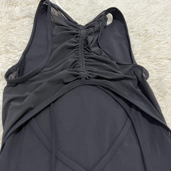 Lululemon Rather Be Gathered Dress - Size 4 - black - Picture 8 of 9